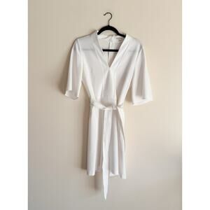 Miss Selfridge | Dresses | Miss Selfridge Asos Nwt Linen Look White Dress  With Embroidered Strawberries | Poshmark